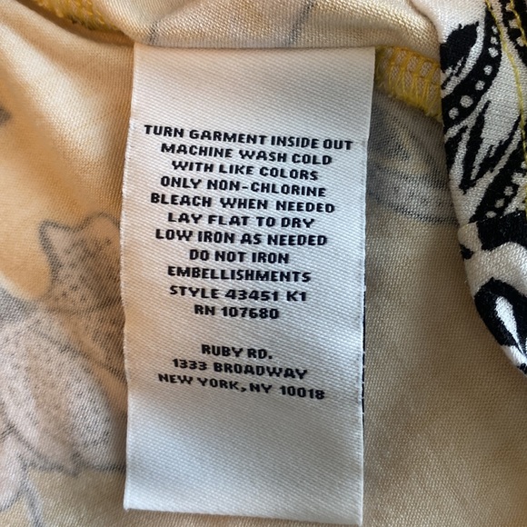 Ruby Rd Yellow Tunic - Picture 9 of 11